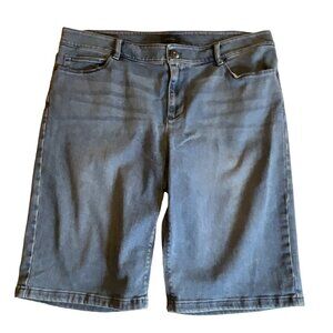 J Jill Womens Denim Bermuda Shorts‎ Size 10.5 Blue